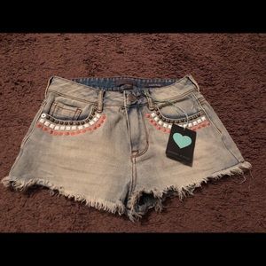 New kendall & kylie high rise shorts size 1
